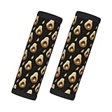 2 Pcs Luggage Handle Wraps for Suitcase - Fashion Gold Avocado Leaves Print Luggage Handle Covers, Suitcase Tags Identifiers for Suitcases, Travel Essentials for Flying Accessories