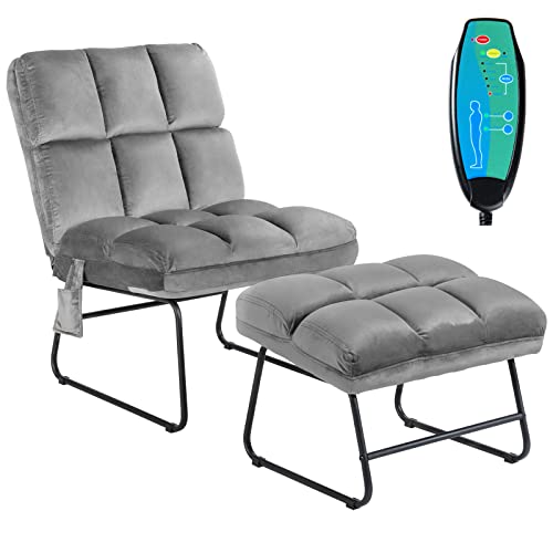 Giantex Massage Chair with Ottoman, 5 Vibration Modes & 4...