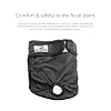 Pet Parents Washable Dog Diapers (3pack) + Extendrs of Durable Doggie Diapers, Premium Dog Diapers Female & Male (X-Small, Black)