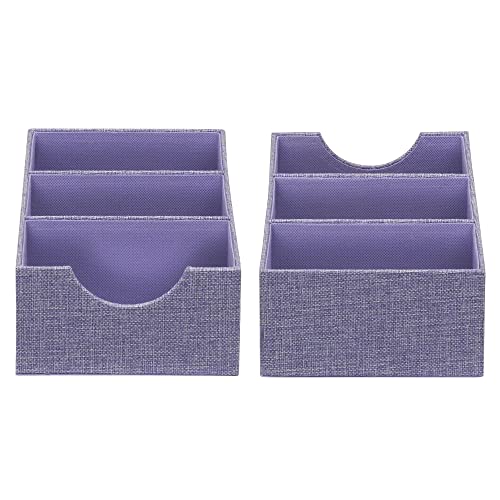Household Essentials Iris-Colored Cardboard Trays with PP Accents, Set of 2 by Household Essentials - Image 4