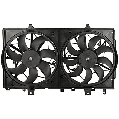OCPTY Cooling Fan fit for 2014-2020 for Nissan Rogue/2015-2023 for Nissan X-Trail,Engine Automotive Condensers Cooling Fan Assembly Replacement 620472