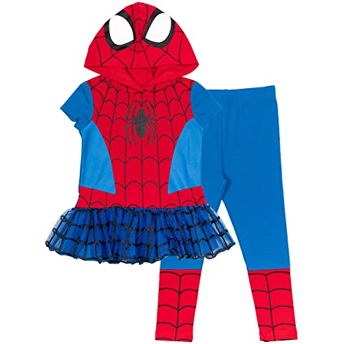 Image of Marvel Girls' Cosplay Hooded Tee and Leggings Set Toddler to Big Kid