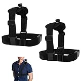 📸 【Diseño Ergonómico】 El soporte de correa para GoPro tiene un diseño ergonómico y el peso se puede distribuir uniformemente sobre los hombros sin ejercer presión sobre usted. Y la placa de conexión en la correa para el hombro es muy adecuada para sujetar la cámara Gopro al hombro.