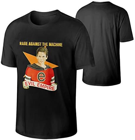 Men's Rage Against The Machine Evil Empire Classic Tee Music Band T-Shirts Black