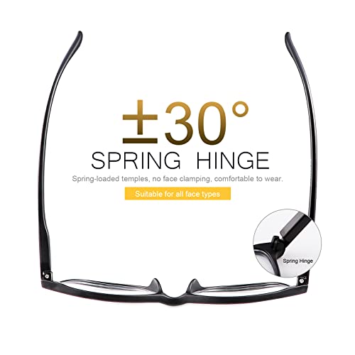 MIRYEA Photochromic Nearsighted Distance Glasses Transition Sunglasses For Men Women Retro Myopia Glasses TR90 Lightweight Negative Power Shortsighted Black Full Frame Eyewear Anit Glare UV Protection by MIRYEA - Image 2
