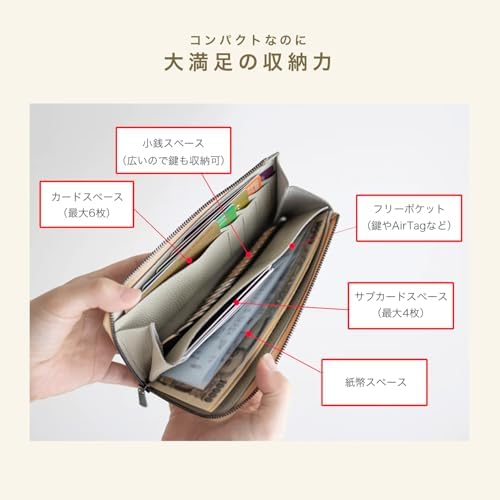 Amazon | [STATUSY] il modo ZIP concept L字ファスナー 本革長財布