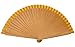 La Señorita Ventaglio Flamenco Legno Vari Colori Vestito Spagnolo (Oro)