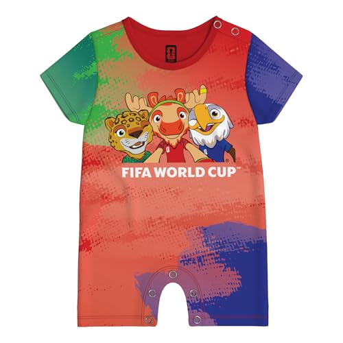 Outerstuff FIFA World Cup S/S Mascots Jersey Creeper, 12 Months Multi