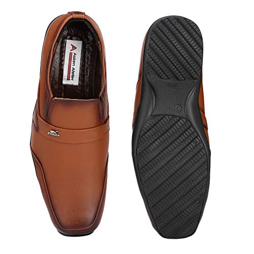 Image of Faux Leather Black Formal Shoes for Men