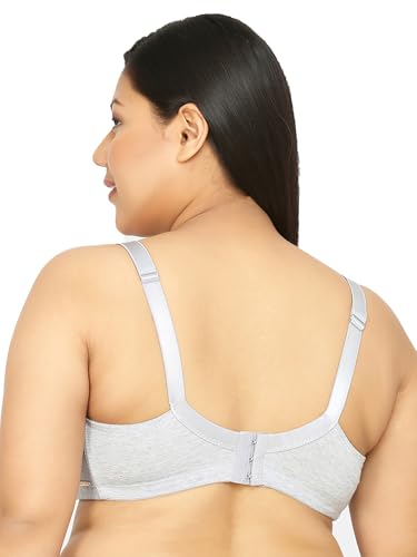 Image of Da Intimo Women's Cotton Non-Padded Non-Wired Full Coverage Bra | Comfortable Adjustable Strap Everyday Bra for Women & Girls -Set of 3 Combo, CL3-D177