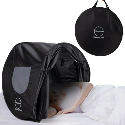 diytoolsman Blackout Bed Tent with Curtains & Mask