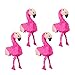 Produktbild Relaxdays 4er Set Pinata Flamingo, zum Aufhängen, Kinder, Mädchen, Geburtstag, zum Befüllen, HxBxT: 80 x 40 x 14 cm, rosa-pink