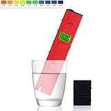BREITER GEBRAUCH:Mit dem pH Meter können Sie unter anderem in folgenden Einsatzgebieten den pH-Wert messen: Aquarien, Poolwasser, Whirlpool, Hydrokultur, Trinkwasser, Plantschbecken und Teich. Außerdem eignet sich das Produkt zum Test des pH-Wertes von Flüssigkeiten wie Milch, Saft, Meerwasser, Bier und Speichel