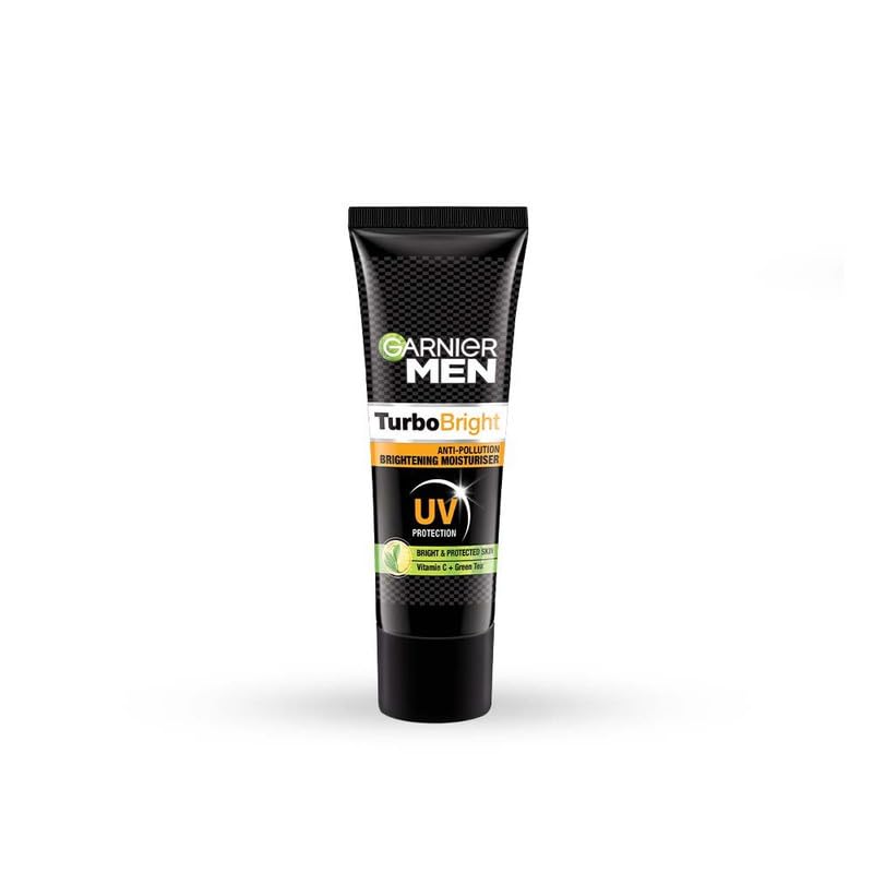 Garnier Men, Moisturiser Cream, Brightening And Anti-Pollution, Turbobright, 20 G,Black