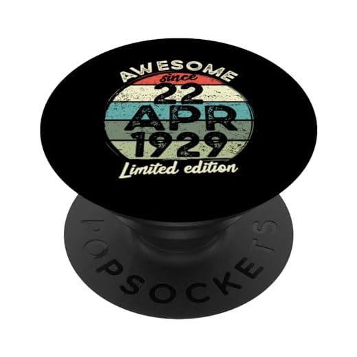 22 abril 1929 95 cumpleaños 95 años [year] Cumpleaños PopSockets PopGrip Intercambiable