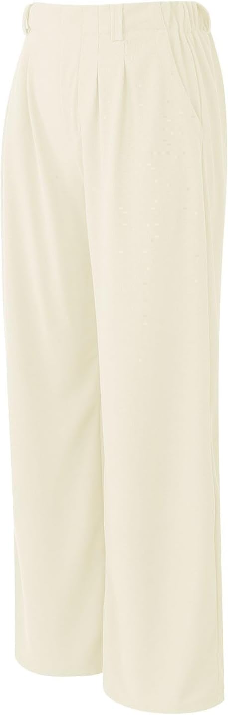 Women's Wide Leg Pants High Waisted Waffle Knit Casual Slacks Work Pants Business Palazzo Trousers with Pockets