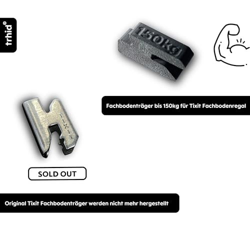 thrid Fachbodenträger/Bodenträger für Tixit Fachbodenregal Ersatzteil Regalboden Set 40 Stück