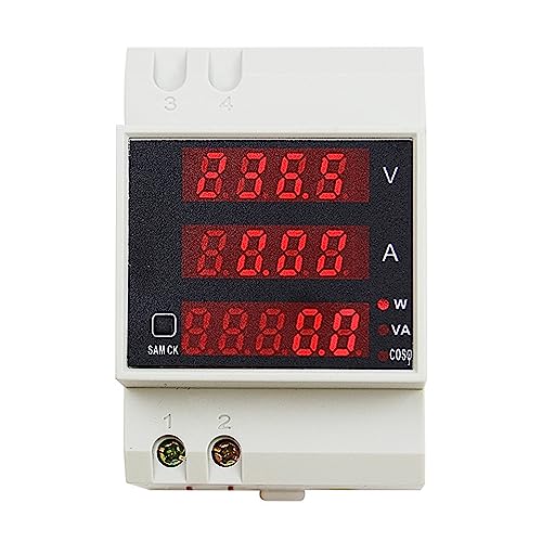 D52-2048 Affichage Numérique Rail Din AC200-450V Compteur Voltmètre avec CT Intégré