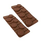 Cabilock 2 Juegos Moldes Para Paletas Moldes Para Pasteles Para Repostería Para Dulces Para Tartas De Queso Para Mousse Para Paletas 2 piezas * 2