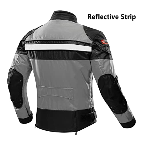 image for BORLENI Motorcycle Jacket Motorbike Riding Jacket Windproof Motorcycle