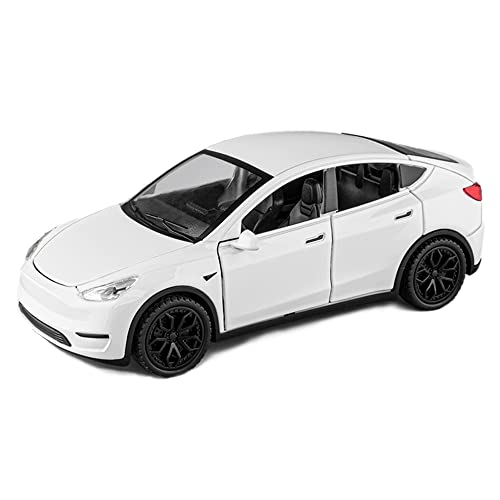 1/32 Scale Diecast Car Model Y, Zinc Alloy Model Y Toy Car Pull Back Vehicles with Sound and Light, Model Y Model Car Model Y Replica Toy for Collectors & Kids 3+ Years Old Birthday Gift