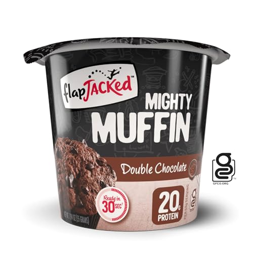 FlapJacked Mighty Muffins, Gluten-Free Double Chocolate, 1.94 Ounce (Pack of 12)