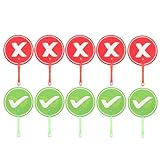 Signaux et sûrs: Fabriqués en ABS de haute qualité, ces signaux d'interaction enseignant-élève ne s'écaillent ni ne se fissurent, offrant un outil d'apprentissage sûr pour les . Leur résistance à l'usure en milieu scolaire garantit une utilisation pérenne et favorise l'engagement sur le long terme pendant les cours.