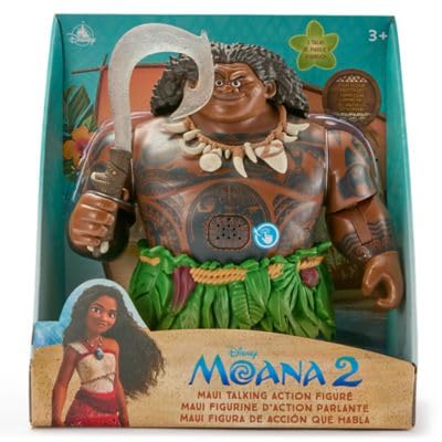 モアナ2 マウイ トーキングアクションフィギュア Amazon.com: Disney Store Official Maui Talking Action Figure with