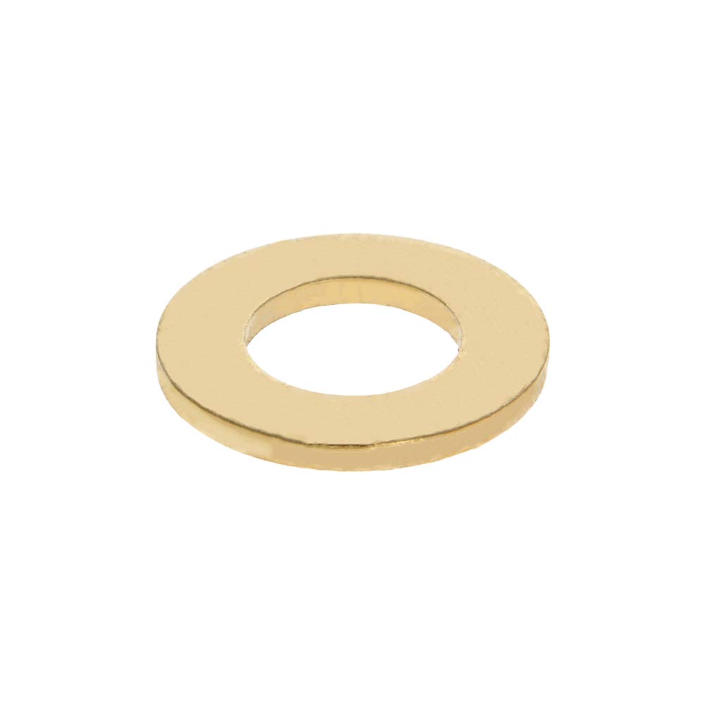 MroMax Brass Flat Washer Sealing Washers-M18 Metric Round Seal Gasket 0.71" ID x 1.34" OD x 0.12" Thickness Hardware Tool Fastener for Electrical Connections 20Pcs