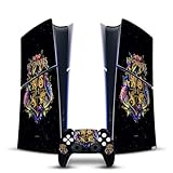 Head Case Designs Offizielle Harry Potter Hogwarts Wappen Grafiken Vinyl Haut Gaming Aufkleber kompatibel mit Sony PlayStation 5 PS5 Slim Digital Edition Console & DualSense Controller