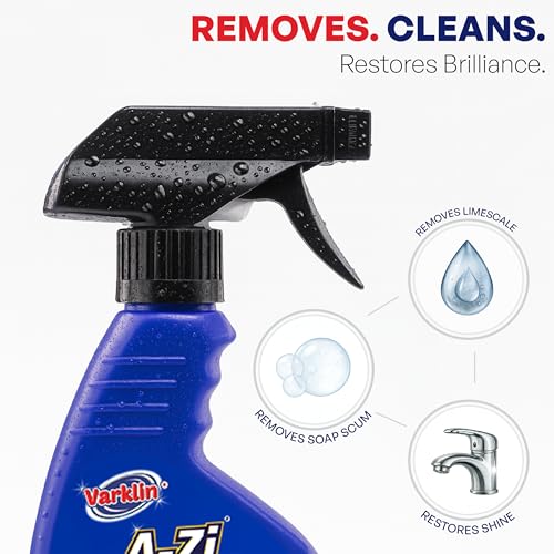 Image of Kitchen & Tap Cleaner Combo - 300ml Each | Powerful Stain & Limescale Remover for Grease, Stoves, Chimneys, Faucets, Showerheads, Sinks, Mirrors & More | Fast-Action, Streak-Free Shine