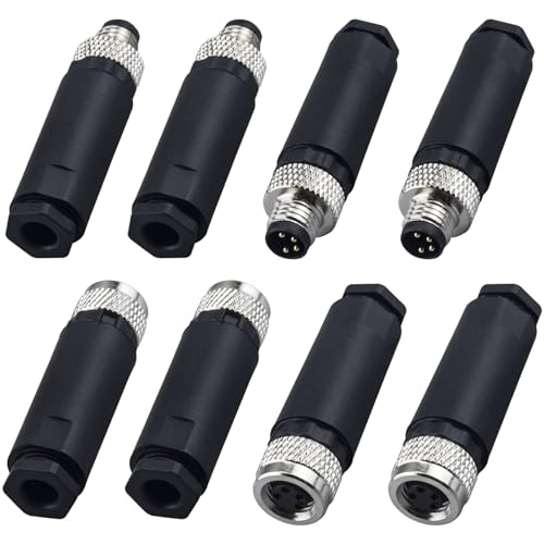 Connecteur M8 4 broches étanche IP67 Unifizz raccord droit 60V 4A câblage capteur sur le terrain