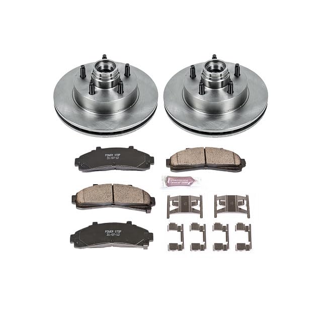 Image of PowerStop Front Brake Kit for Ford Ranger 1998-02 |Mazda B2500 1998-00 |B3000 1998-00 |B4000 1998-00 - Z17 Ceramic Brake Pads & Disc Rotors Replacement, KOE5083