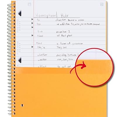 Five Star Spiral Notebook + Study App, 6 Pack, 1 Subject, Wide Ruled Paper, 8 x 10-1/2, 100 Sheets, Fights Ink Bleed, Water Resistant Cover, Assorted Colors (38042)