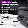 3 Pack 6.35mm (1/4 inch) Male to 3.5mm (1/8 inch) Female Stereo Headphone Adapter Gold Plated Audio Jack Adapter for for Aux Cable, Guitar Amplifier