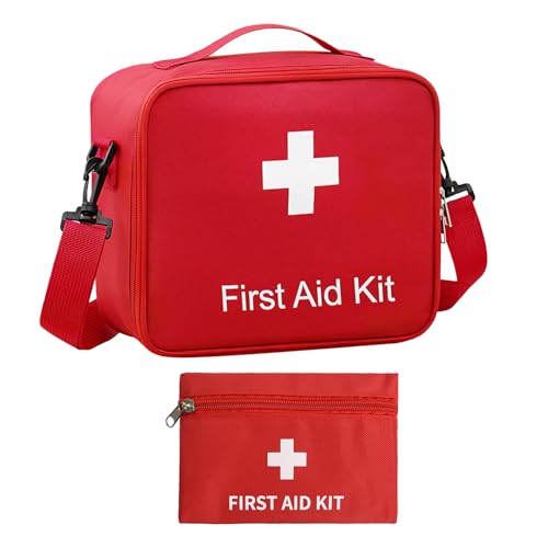 2 Pezzi Kit Pronto Soccorso Vuoti Tessuto Oxford Cassetta Pronto Soccorso Impermeabile E Antipolvere First Aid Kit Per La Famiglia, I Viaggi, Le Avventure All'Aria Aperta
