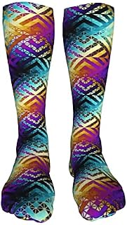 702 Unisex Work Socks Triangles Walking Socks Anti-Slip Socks Novelty Running Socks For Women Climbing 50Cm