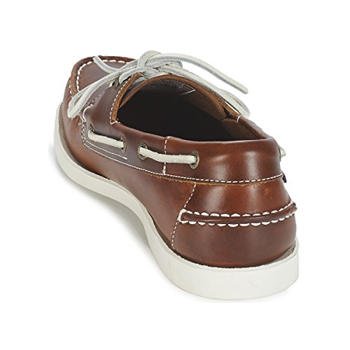 Image of Sebago Men's Docksides Portland Waxed Boat Shoes, Brown (Brown 900), 8.5 UK (43 EU)
