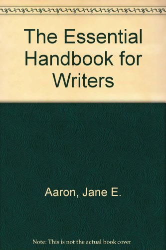 The Essential Handbook for Writers 006273296X Book Cover