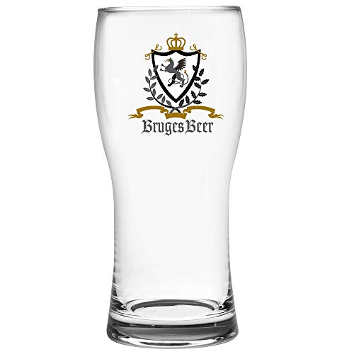 Jogo de Copos para Cerveja em Cristal Ecológico, Prague Logos Sortidos, A15cm, 4 Peças, 300ml, Bohem
