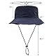 lifwimner Sonnenhut Damen Herren Fischerhut mit Kinnriemen Wasserdichter Eimer Damen Schnell Dry Packable Hut Sommer Outdoor Aktivitäten(Marine)