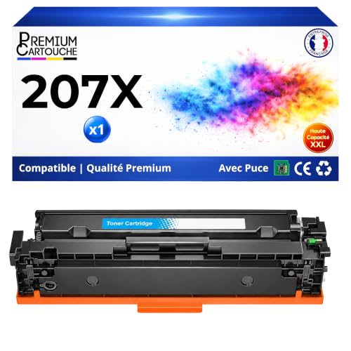 Toner W2211X 207X Cyan compatible avec imprimante HP Color LaserJet Pro M255dw