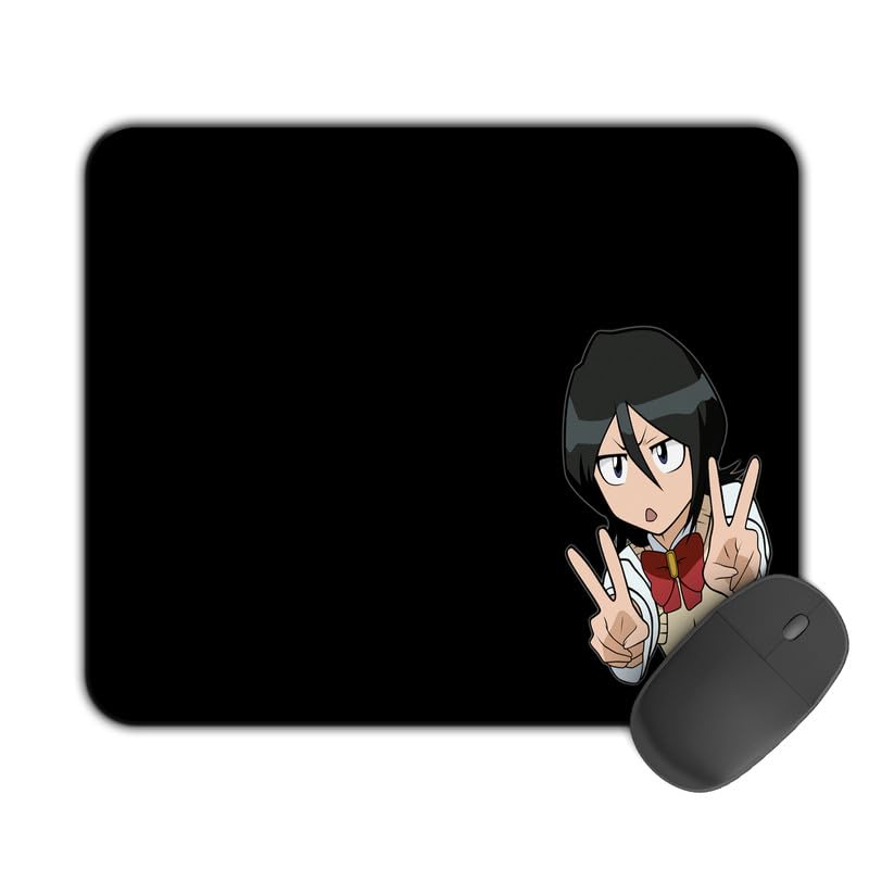 Image of Printed Designer Mouse Pad Funny Rukia (200MM X 240 X 3MM) Enhance Gaming and Work Performance Comfortable and Precise Non-Slip Water Proof Bleach Mouse Pad.