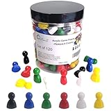 Zubehör mit großer Kapazität: Dieses Set enthält 120 Spielsteine für Spielfiguren, die für verschiedene Brettspiele geeignet sind, um Ihre Spielbedürfnisse zu erfüllen.