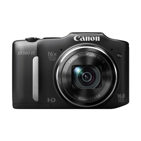 Canon PowerShot SX160 is Digitalkamera (16 MP, 16-Fach Opt. Zoom, 7,5cm (3 Zoll) LCD) schwarz