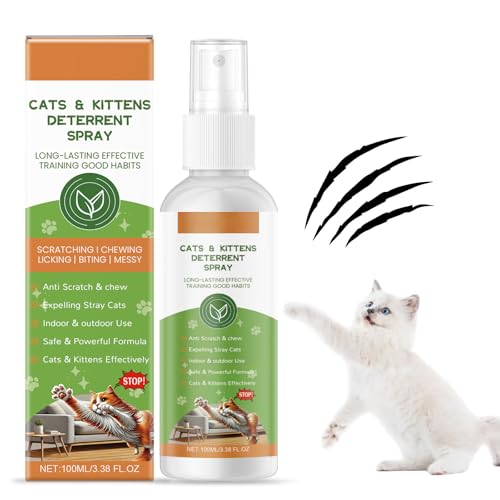 Spray Anti Griffure Chat,Spray Repulsif Chat,Spray Anti-Griffure et Marquage Urinaire,Cat Training Spray,Spray Dissuasif Chats,Protecteur Meubles Contre Rayures