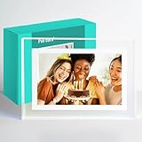 PINTURA 10.1' WiFi Digital Picture Frame with 7350mAh Battery, 2K IPS Touch Screen, 64GB Cordless Digital Photo Frame with Magnetic Wireless Charging, Unlimited Video Playback, Gift for Parents