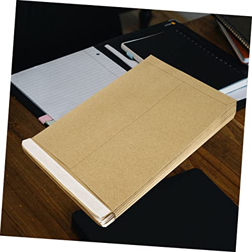 Operitacx 100Pcs Kraft Envelope Kraft Envelopes Vintage Envelopes Blank Envelopes Retro Kraft Envelope Convenient File Pouch Portable Interoffice Envelope Convenient Interoffice Envelopes A4 #TOP6