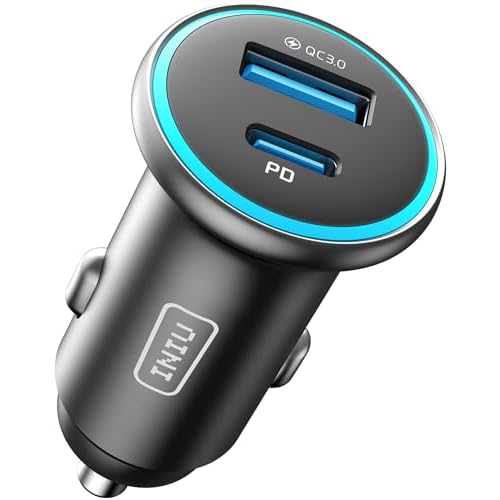 INIU 66W USB-C Car Charger: Dual PD/QC3.0 Ports