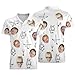 Personalized Father's Day Golf Polo Shirt with Face, Custom Best Dad Ever Shirt Golf Shirt, Personalized Men Short Sleeve Golf Shirt, Custom Polo Shirt for Daddy Father Golfer with Face S-5XL